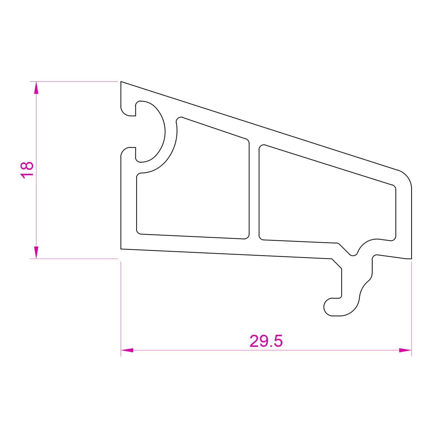 Casement Bead 29.5x18