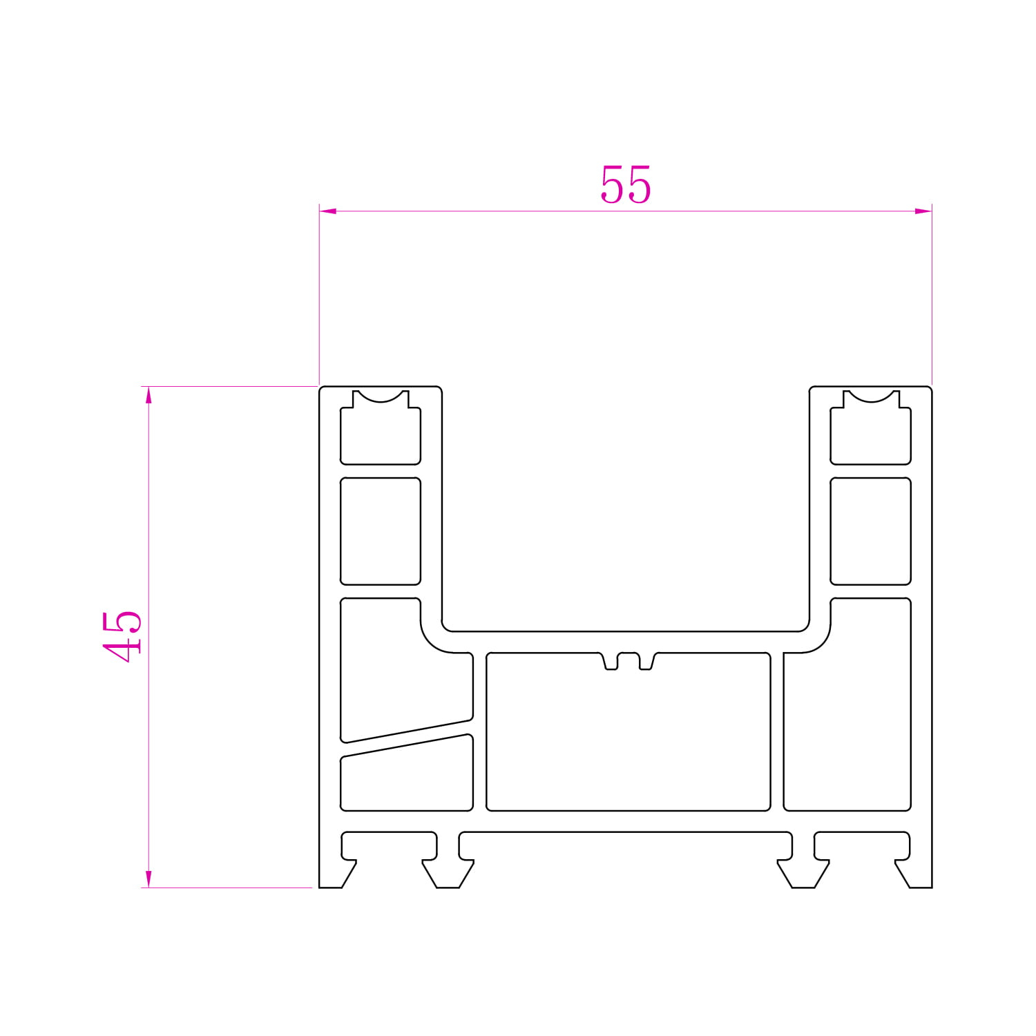 Sliding 2 Track Outer Frame