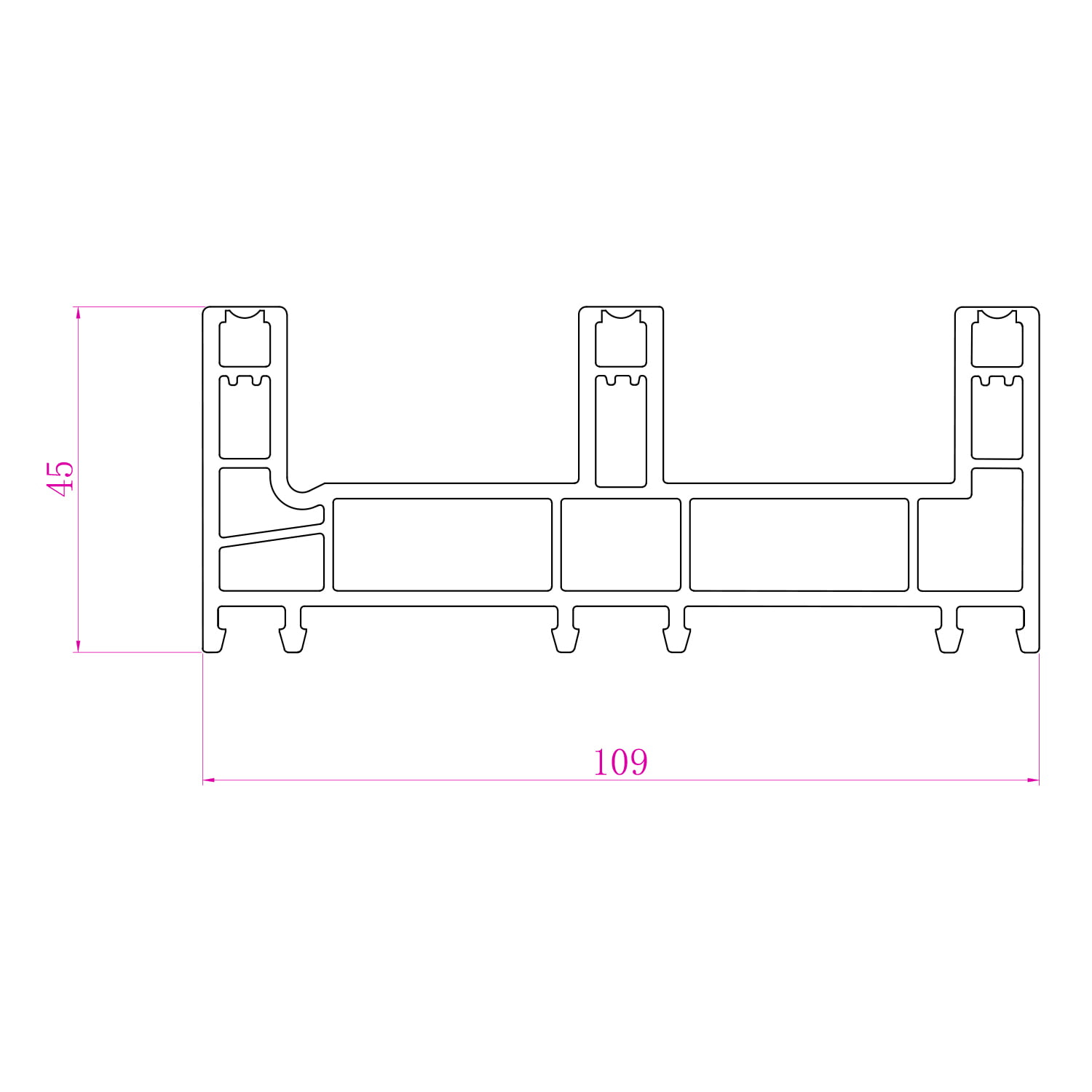 Sliding 3 Track Outer Frame