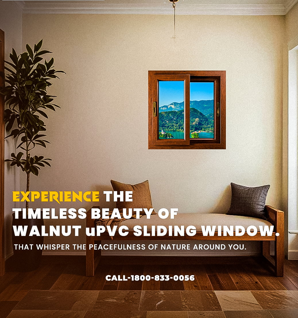 Walnut 2 track sliding window